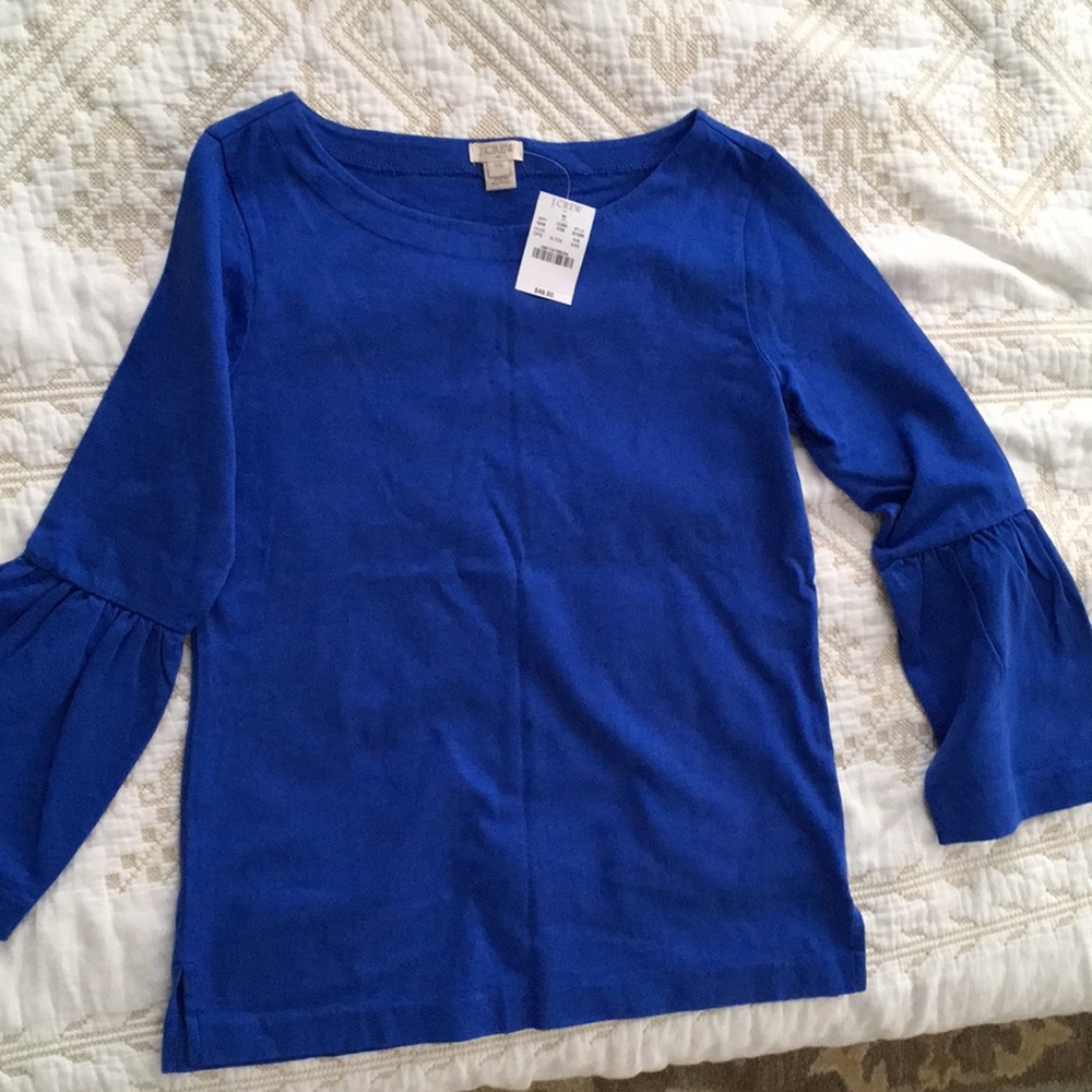 Blue jcrew top